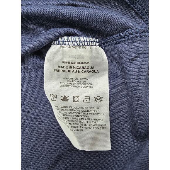 Nike Unisex Small Navy and Orange Chicago Bears NFL Drifit T-Shirt - Picture 4 of 8